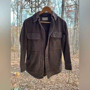 Brown Wool Blend Field Jacket